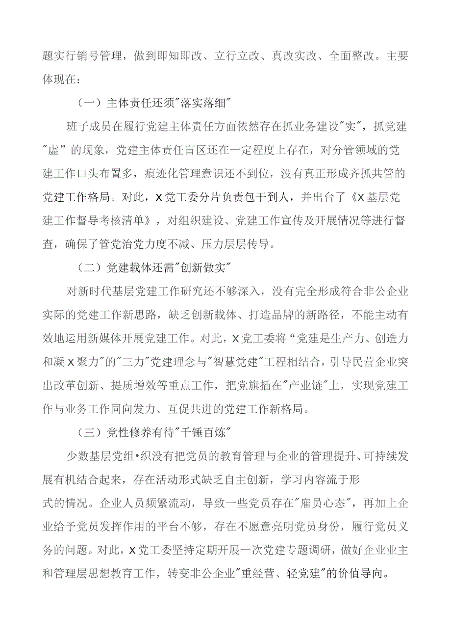 2023年两新x工委书记抓基层x建工作述职报告团队汇报总结.docx_第3页