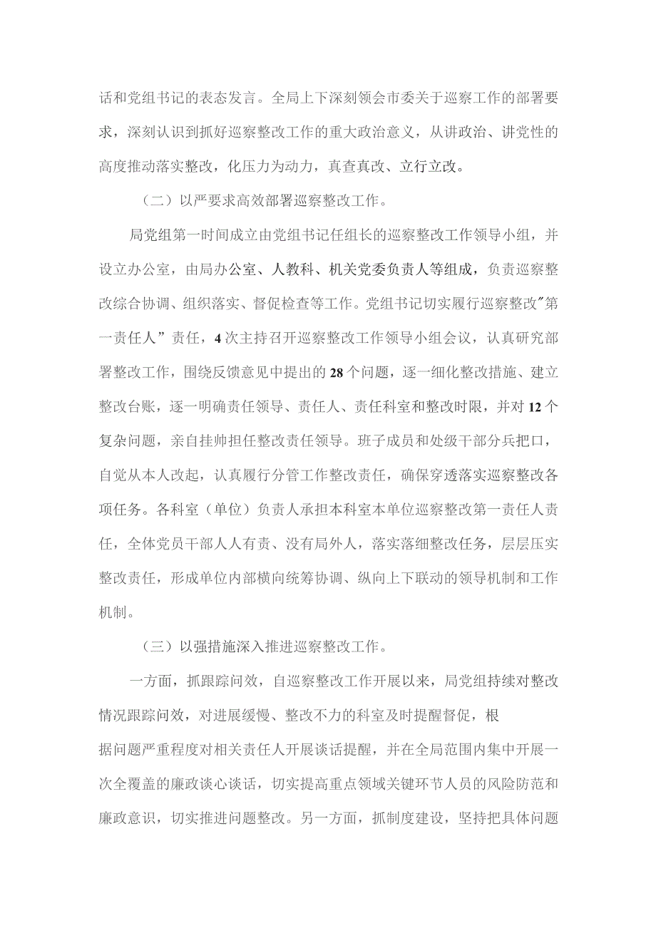 市工业和信息化局党组关于巡察整改进展情况的报告.docx_第2页