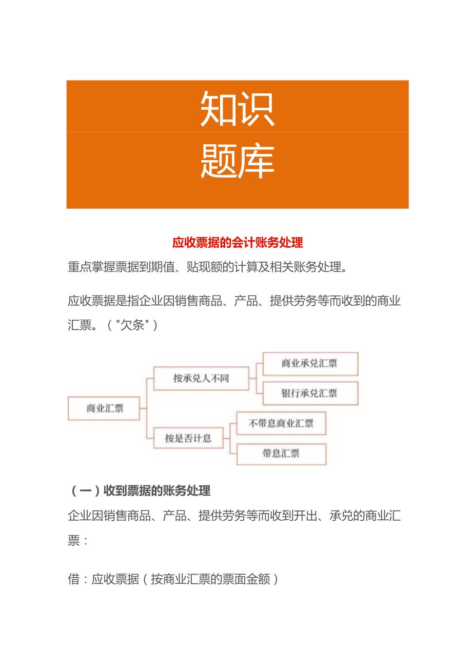 应收票据的会计账务处理.docx_第1页