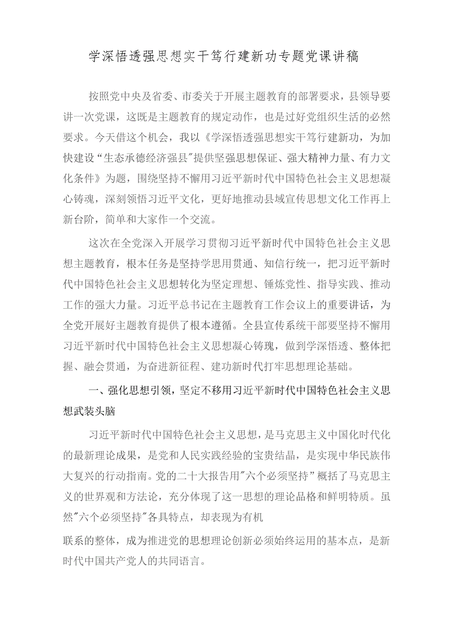 高校党支部2023年主题教育查摆剖析存在问题清单及整改措施、学深悟透强思想实干笃行建新功专题党课讲稿（2篇）.docx_第2页