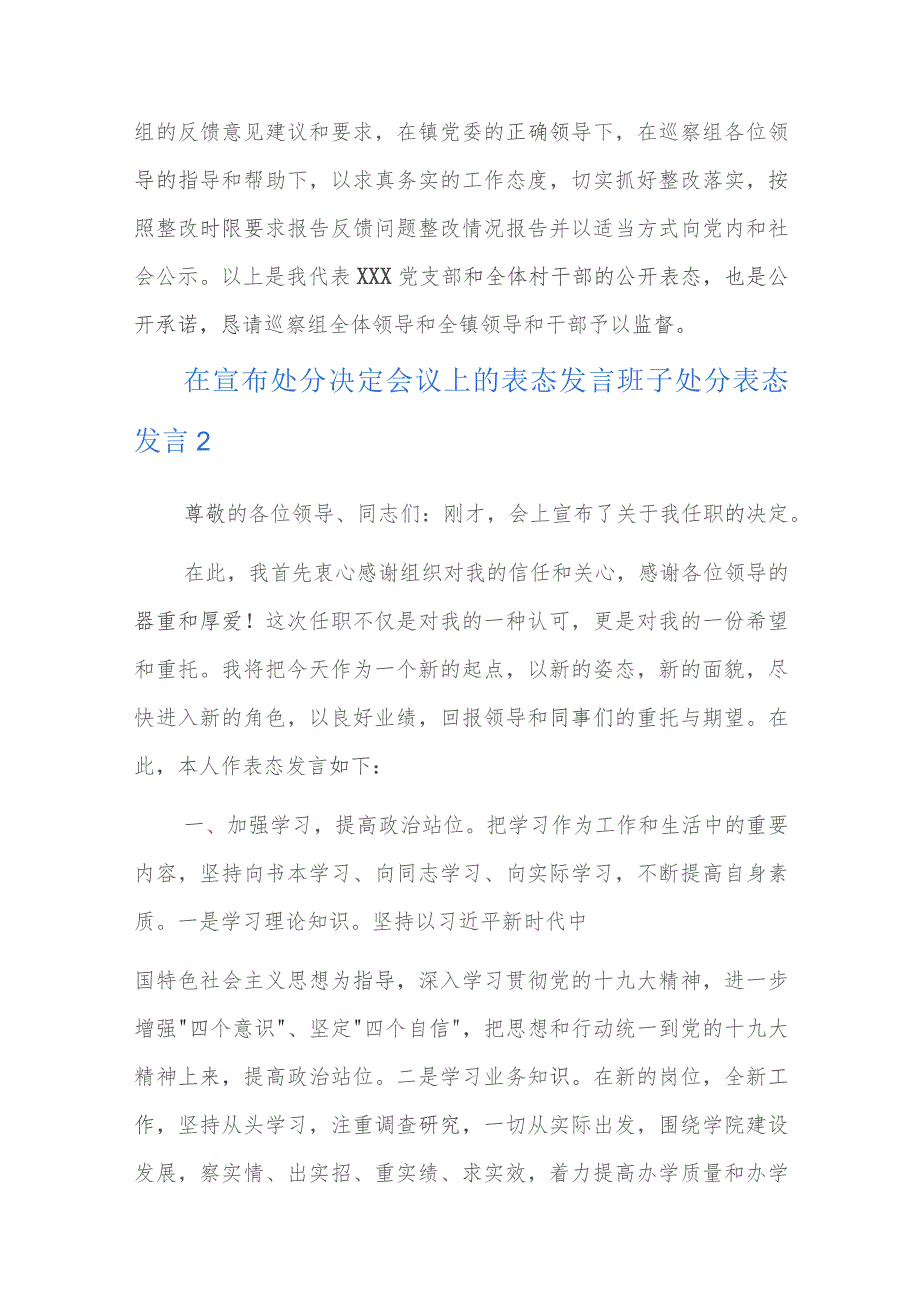 在宣布处分决定会议上的表态发言班子处分表态发言六篇.docx_第3页