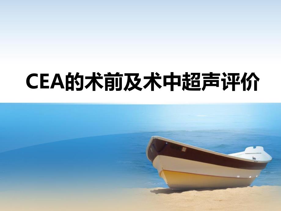 CEA的术前及术中超声评价.ppt_第1页