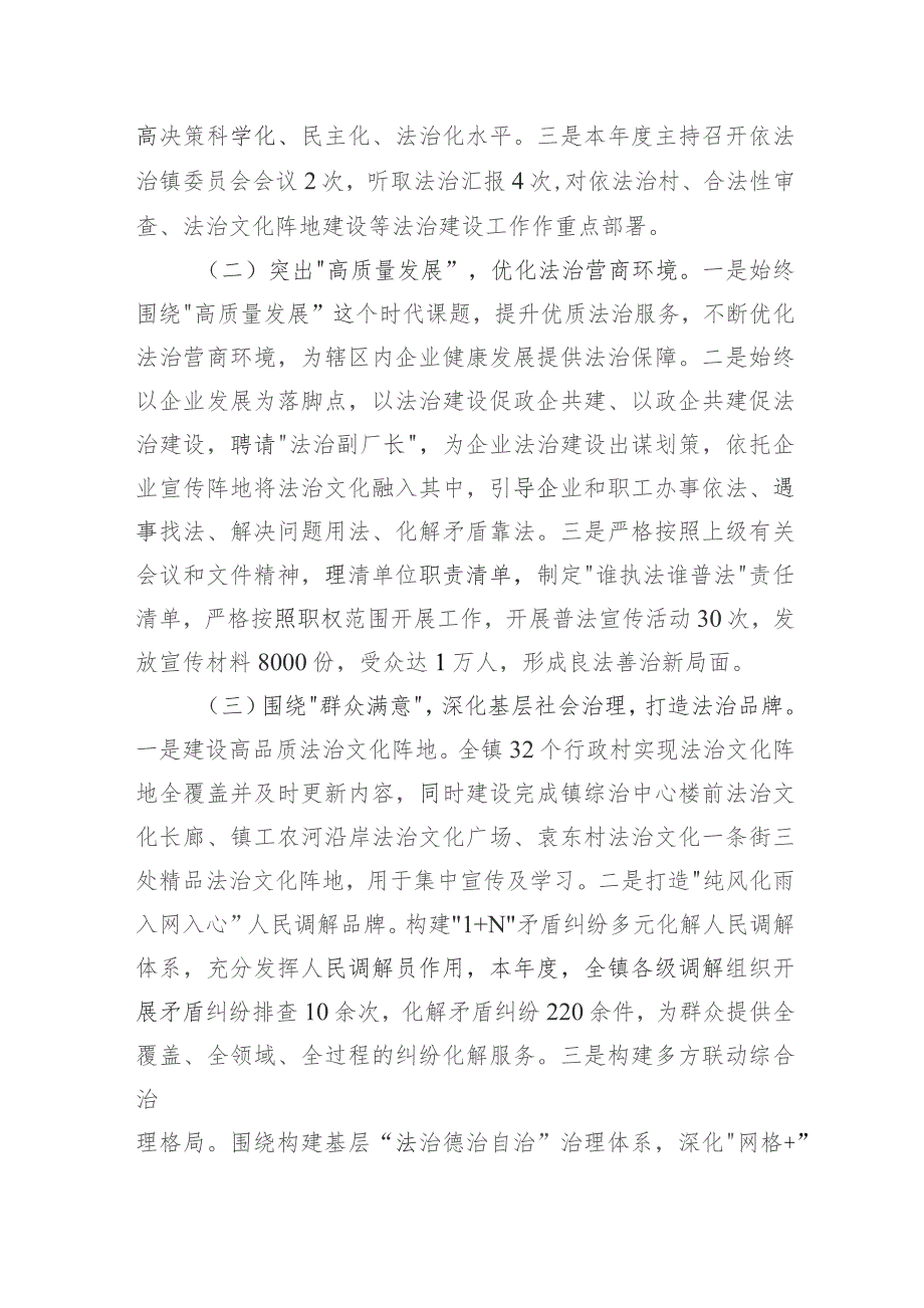 镇委书记2023-2024年度个人述法工作报告2篇.docx_第2页