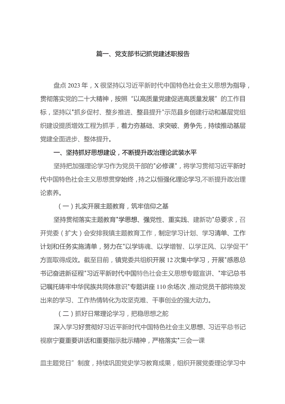 党支部书记抓党建述职报告12篇供参考.docx_第2页