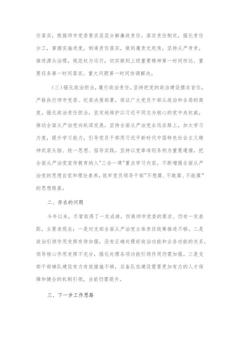 履行全面从严治党第一责任人责任情况报告供借鉴.docx_第2页