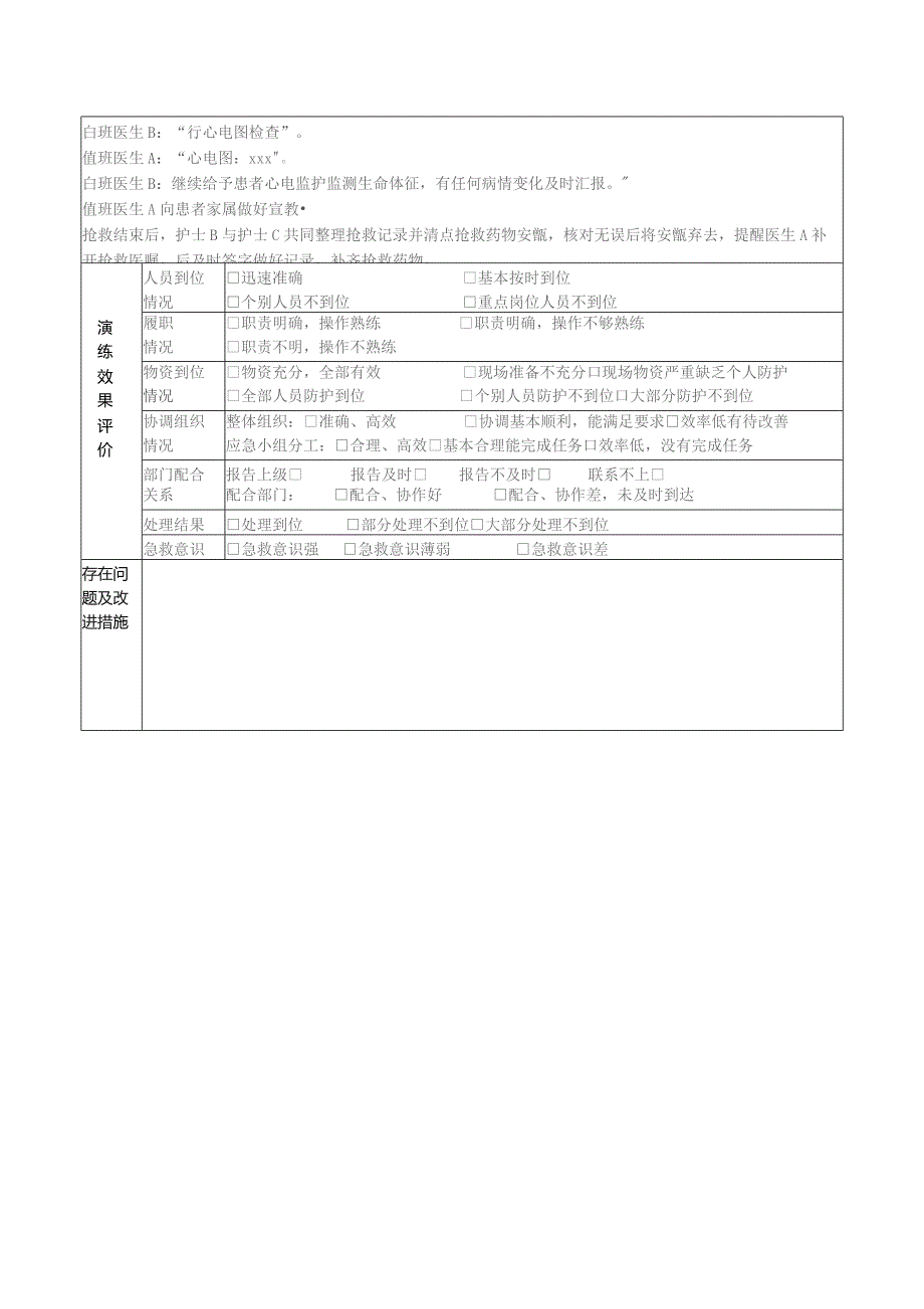 XX心内科住院病人猝死心肺复苏应急预案培训及演练(心肺复苏).docx_第3页