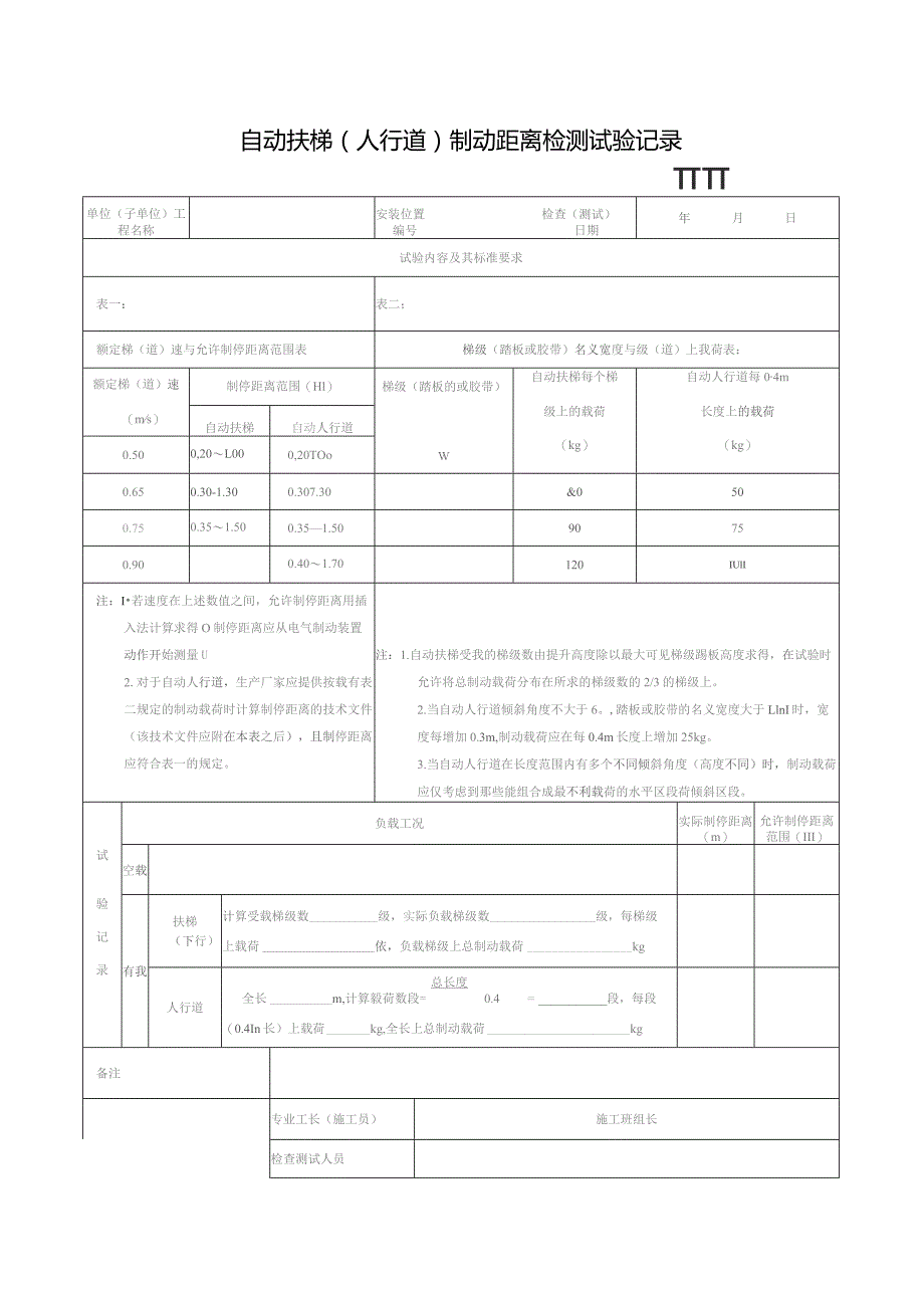 制动距离检测试验记录.docx_第1页