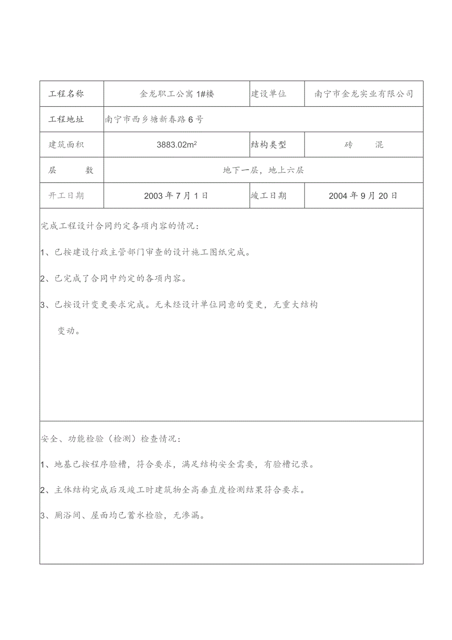 施工单位工程竣工报告.docx_第1页