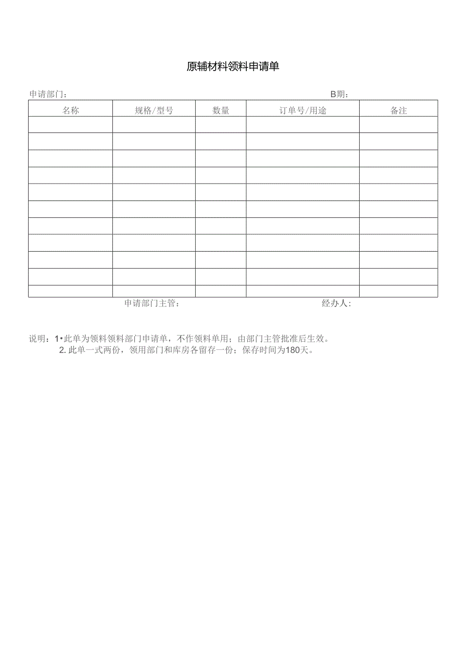 原辅材料领料申请单.docx_第1页