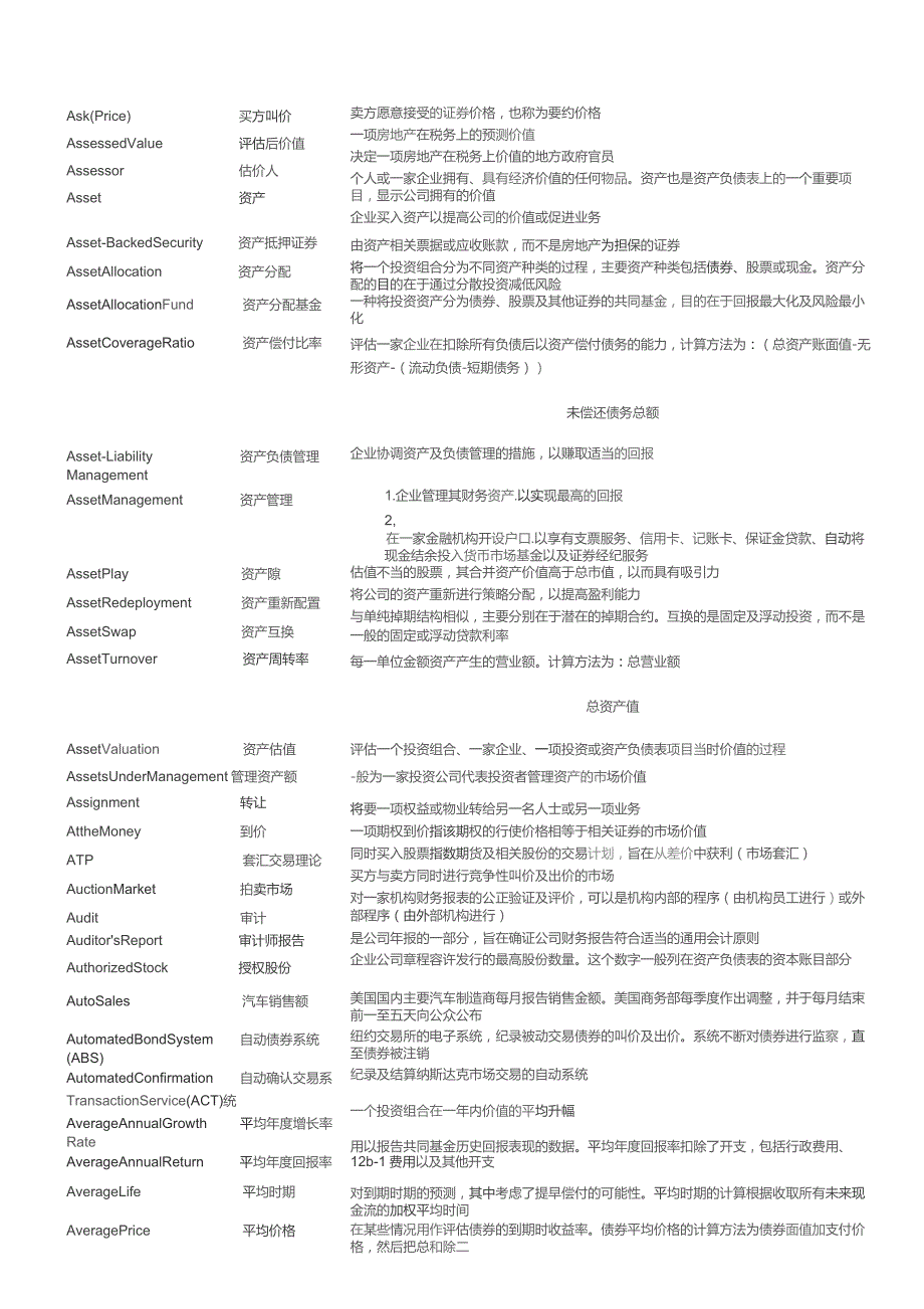 CFA核心词汇（培训资料）.docx_第3页