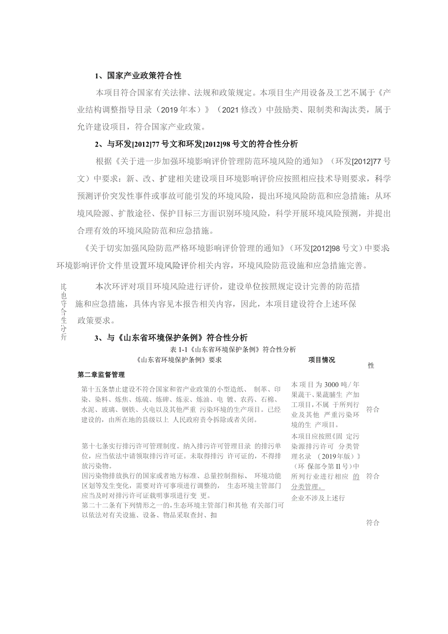 3000 吨_年果蔬干、果蔬脯生产加工项目环评报告表.docx_第2页