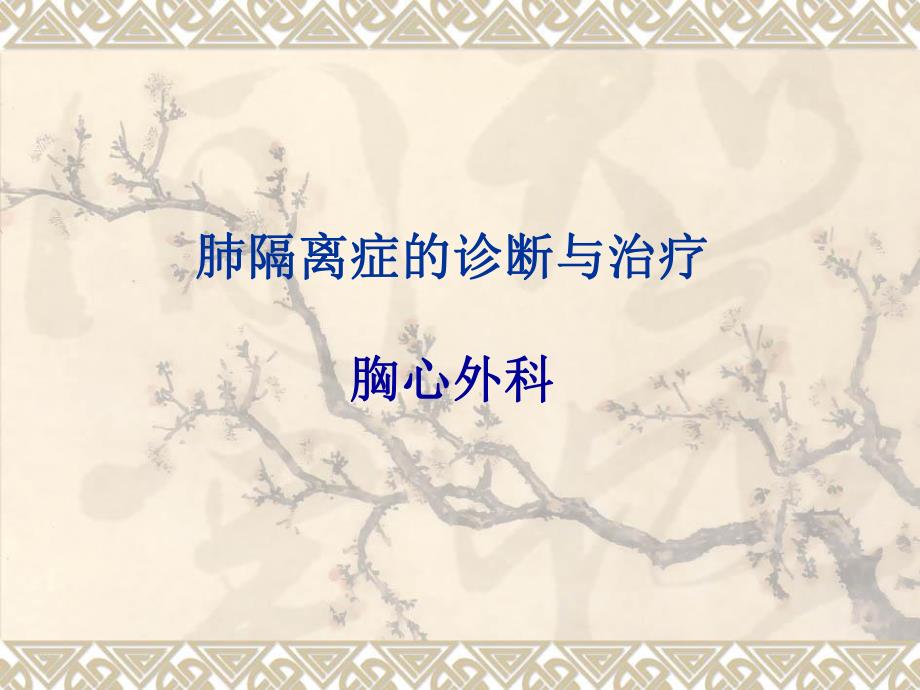 肺隔离症的诊断与治疗.ppt_第1页