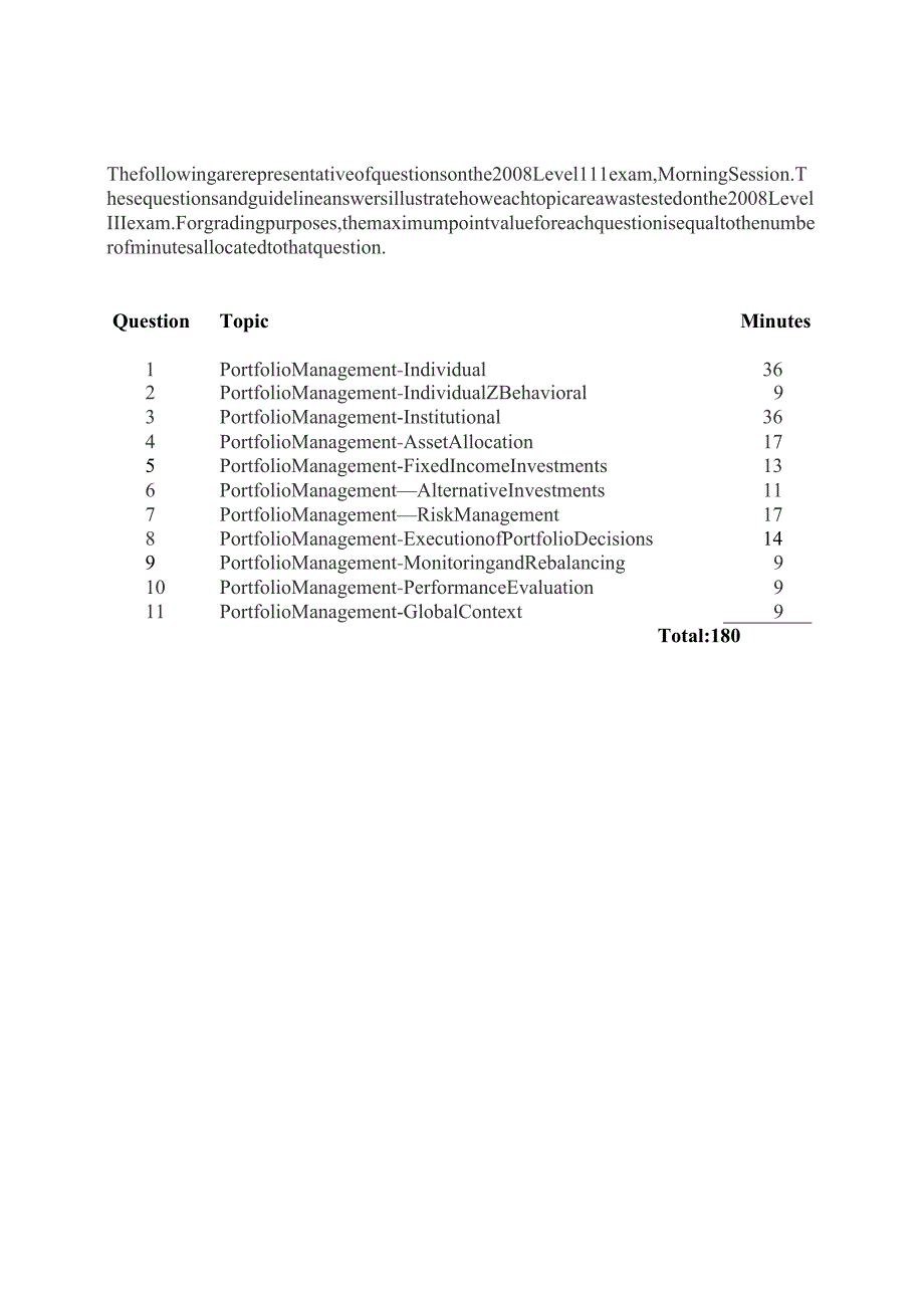 CFA三级十年真题 (2008-2017)：2008_liii_exam_questions.docx_第1页