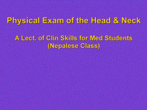 Physical Examination of the Head and Neck.ppt