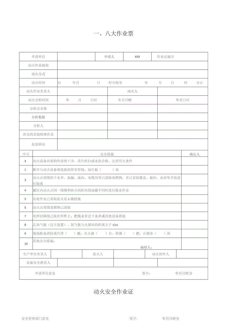 公司企业八大高危作业票、风险分析详解.docx_第1页