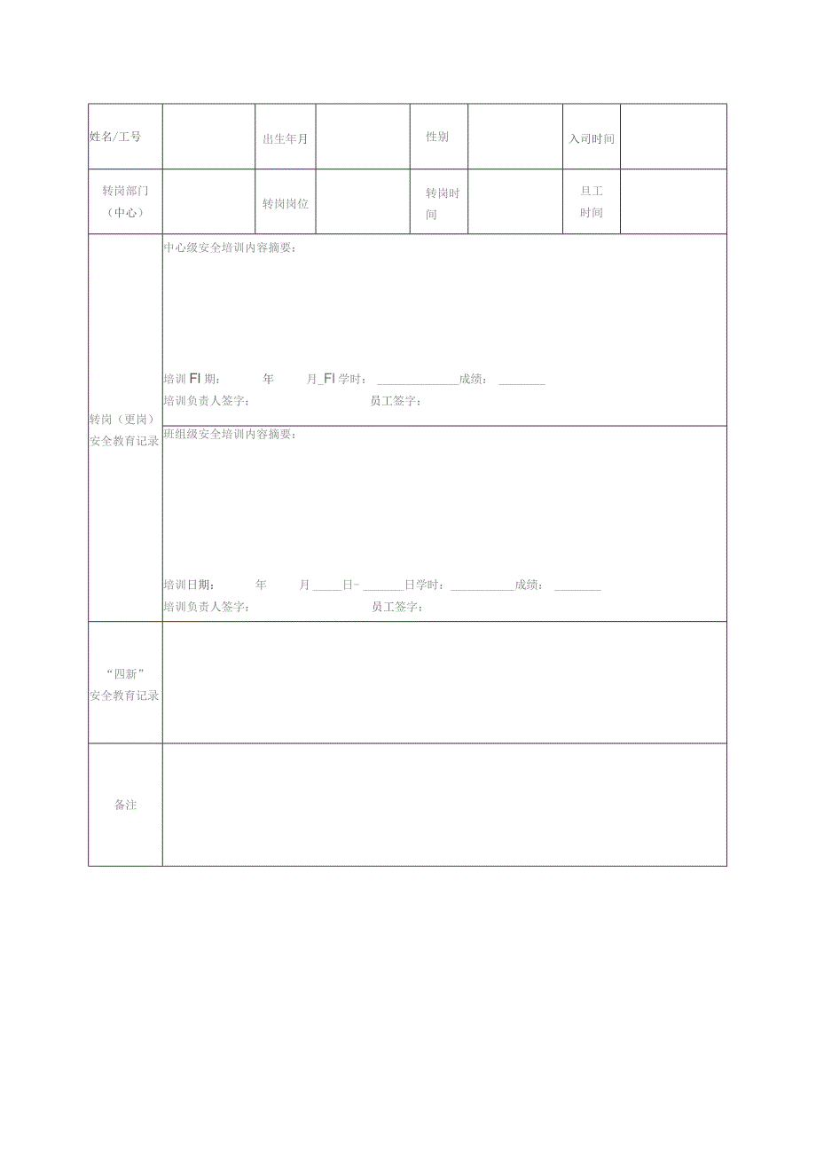 委外三级安全个人培训表.docx_第2页