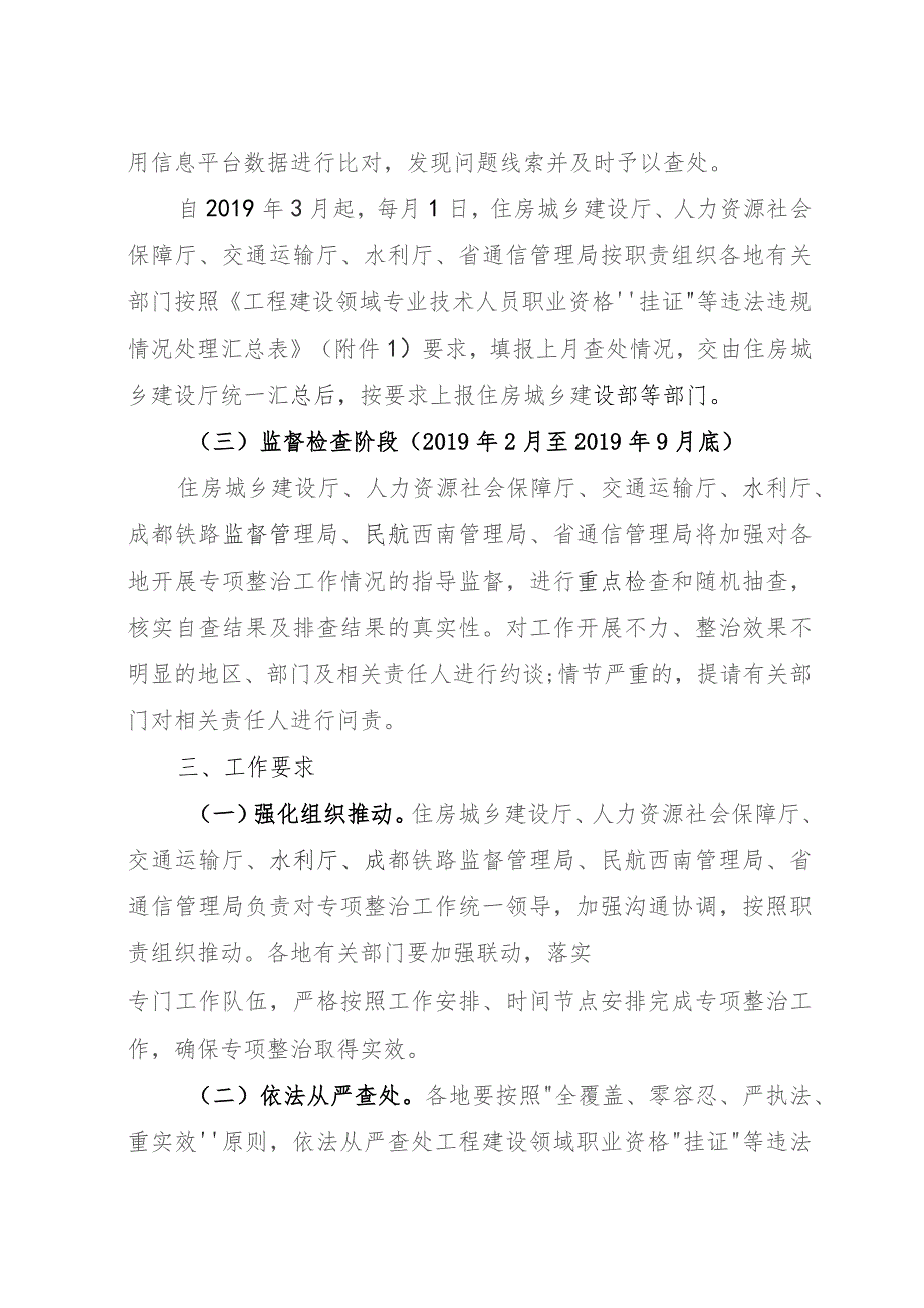 工程建设领域专业技术人员职业资格“挂证”等违法违规行为专项整治方案.docx_第3页