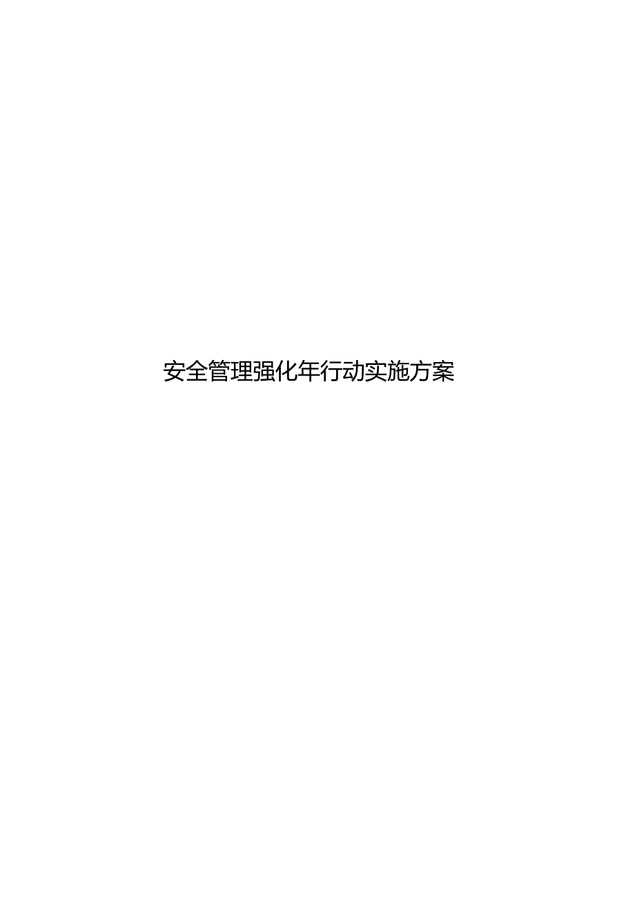 安全管理强化年行动实施方案.docx_第1页