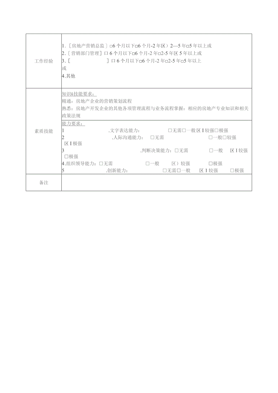 地产集团总公司高管层运营副总监（营销）岗位说明书.docx_第2页