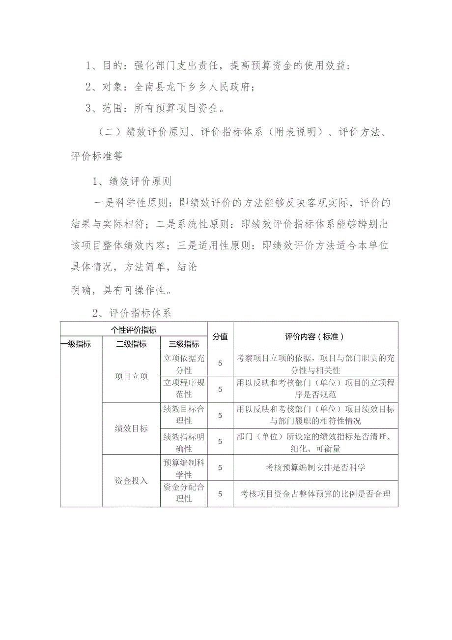 龙下乡乡村振兴项目资金部门评价报告.docx_第2页