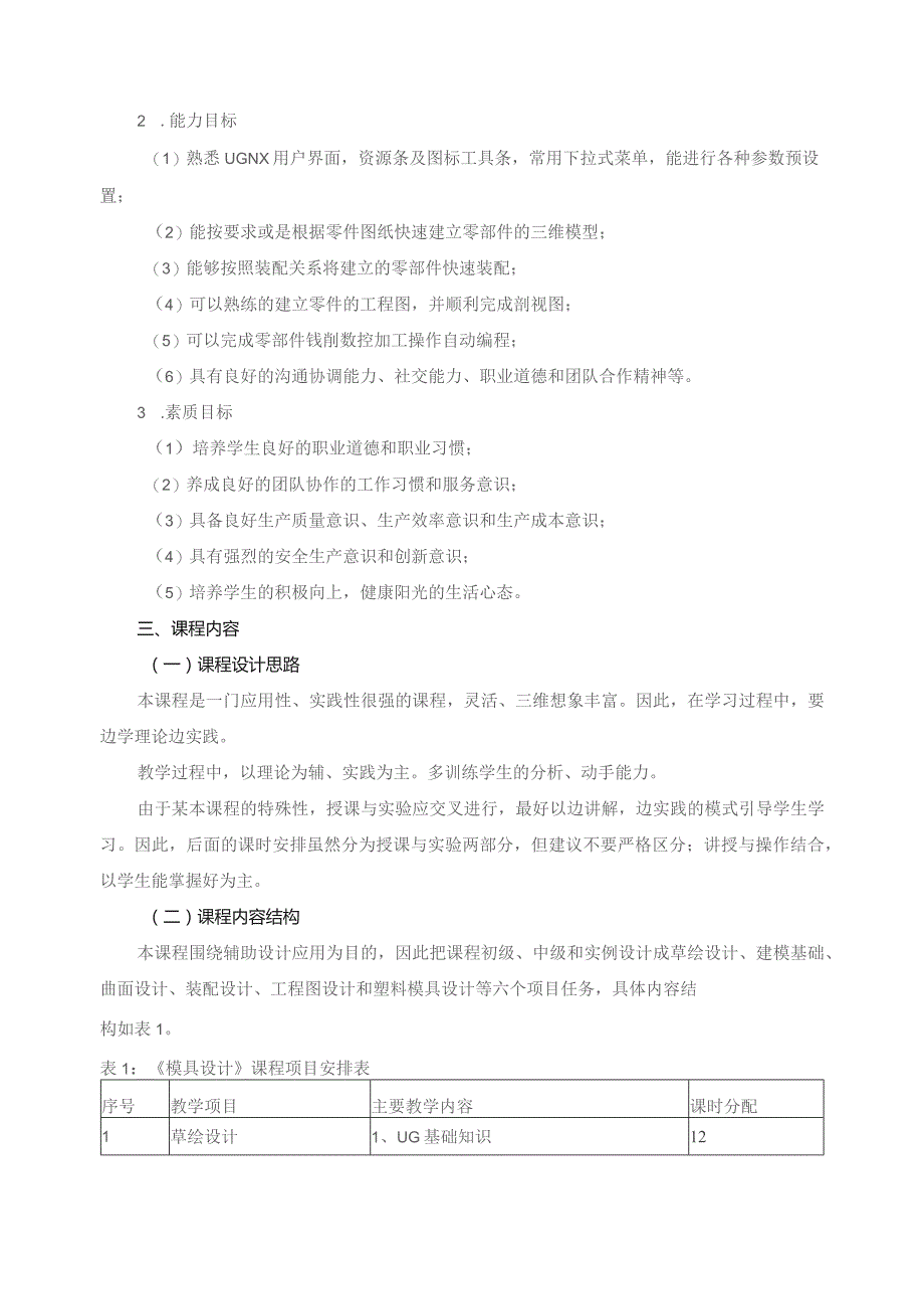 《模具设计》课程标准.docx_第2页