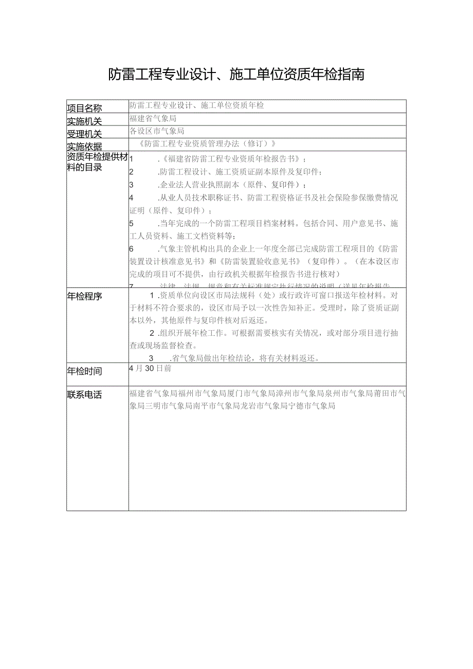 防雷工程专业设计、施工单位资质年检指南.docx_第1页