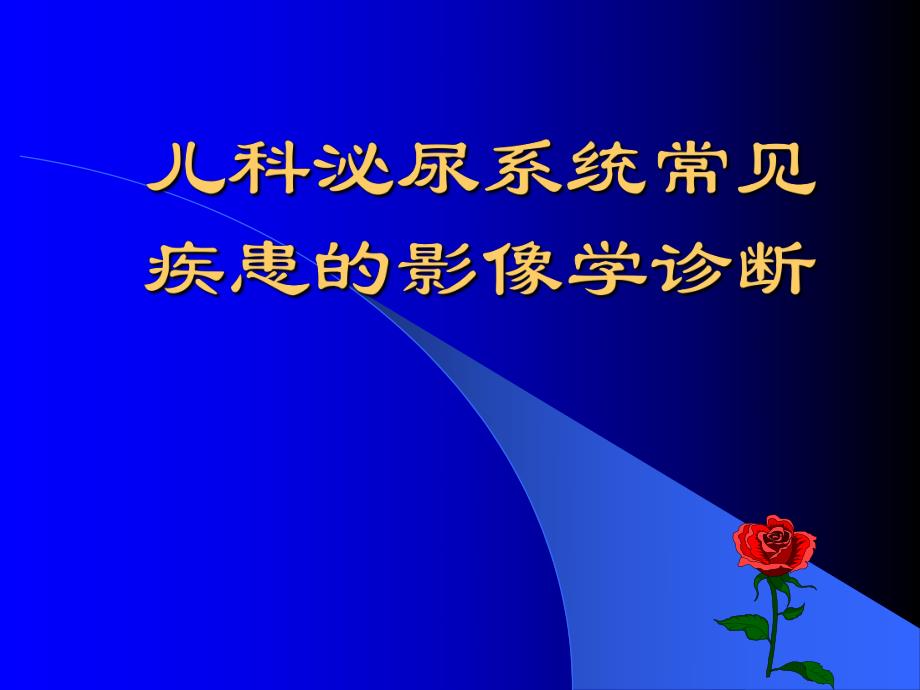 儿科泌尿系统常见疾患的影像学诊断.ppt_第1页