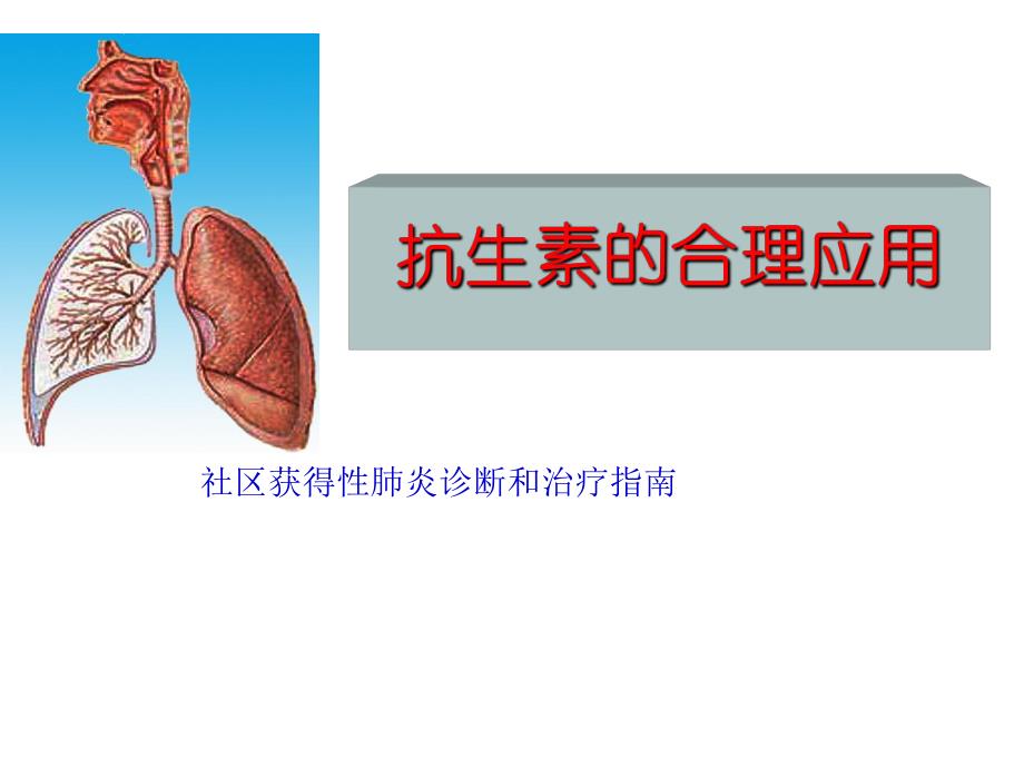 [优质文档]肺炎治疗.ppt_第1页