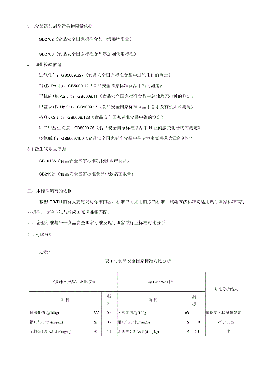 辽宁润申食品有限公司《风味水产品》企业标准编制说明.docx_第2页