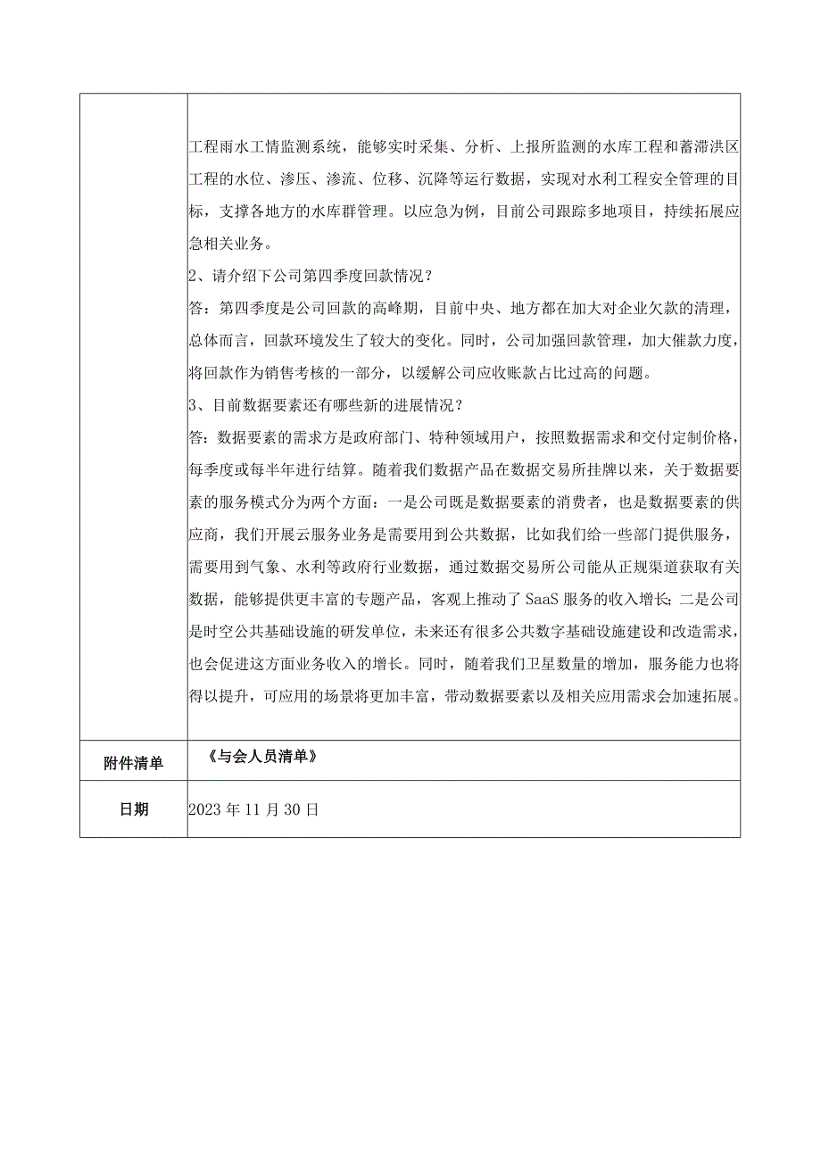 航天宏图信息技术股份有限公司投资者关系活动记录表.docx_第3页