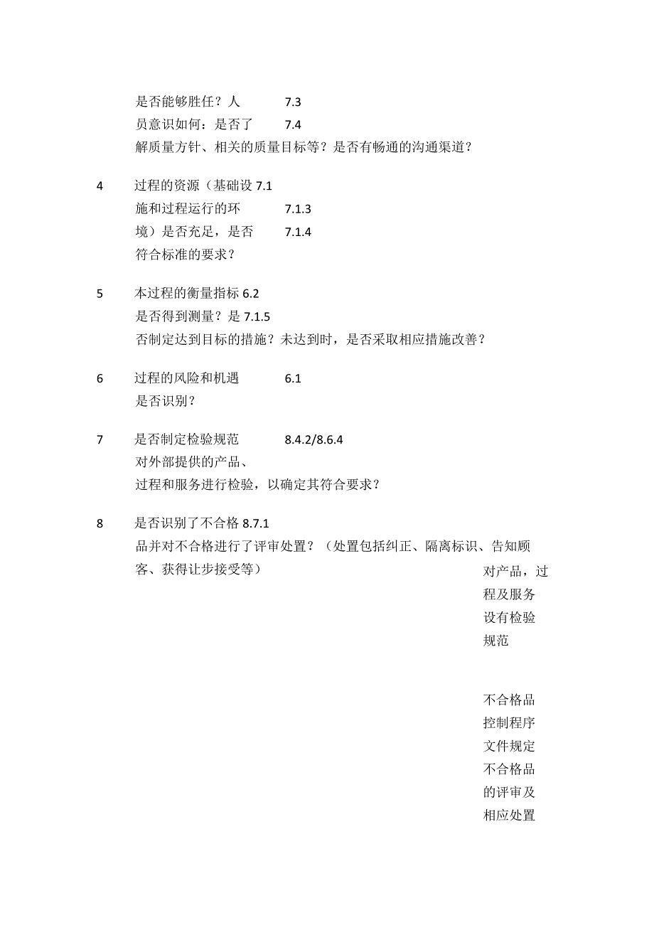 检验试验过程内审检查表表单模板全套.docx_第3页