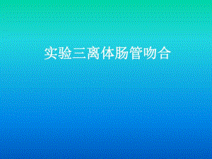 离体肠管吻合.ppt