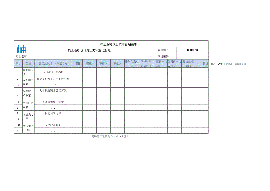 xx目方案管理台账.docx_第1页