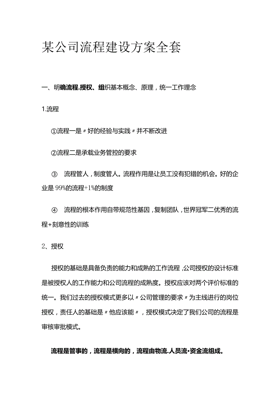 某公司流程建设方案全套.docx_第1页