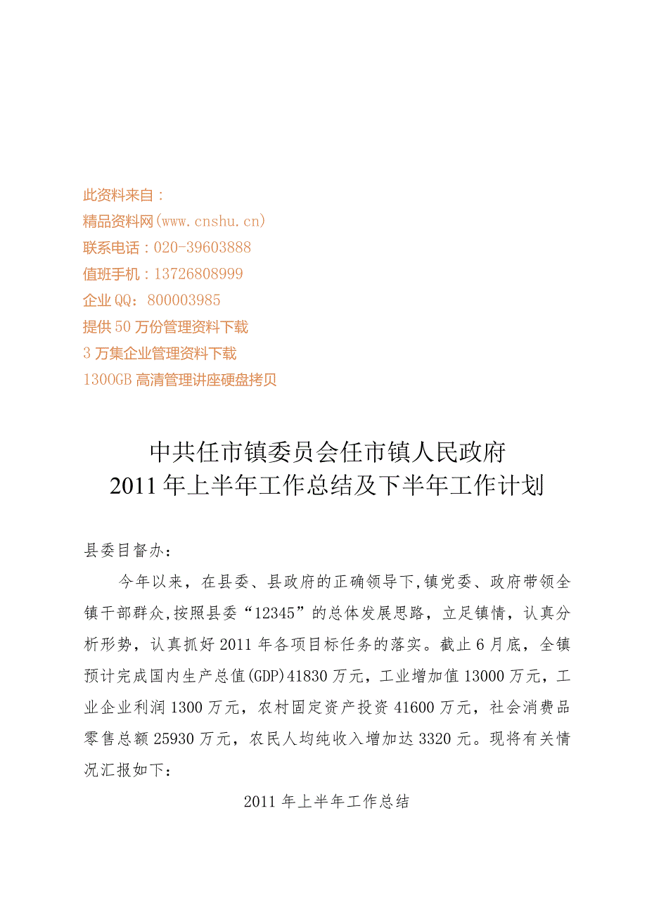 某人民政府上半年工作总结与下半年工作计划.docx_第1页