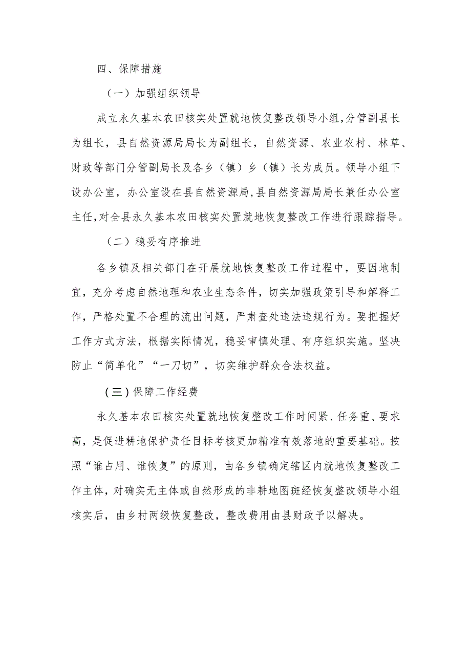 XX县永久基本农田核实处置就地恢复整改工作方案.docx_第3页