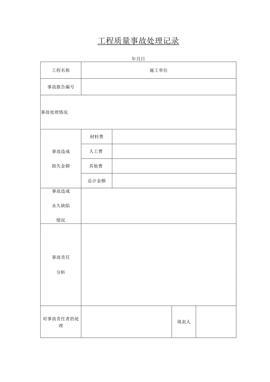 工程质量事故处理记录.docx_第1页