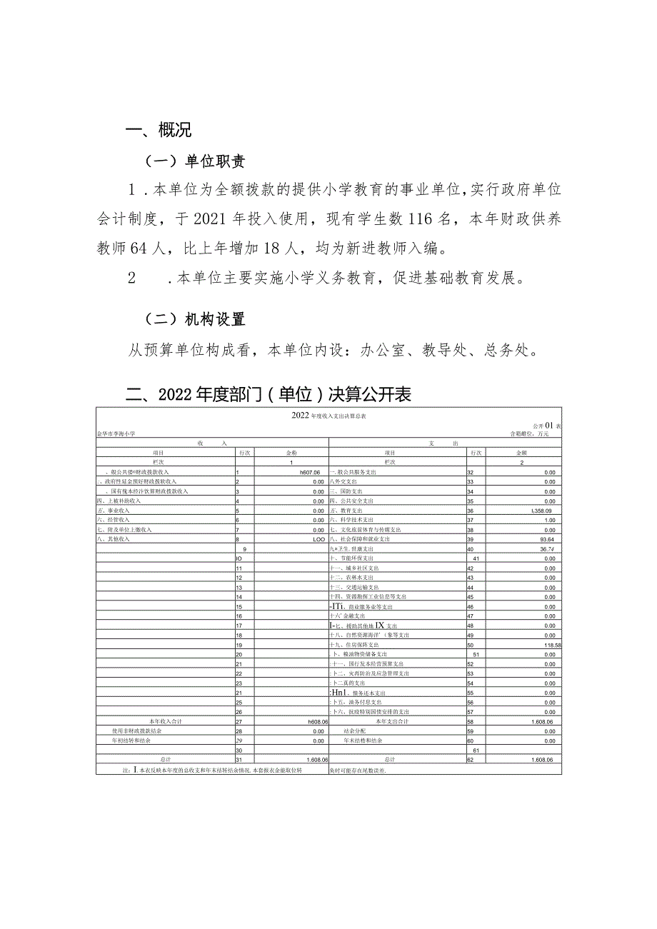 金华市李渔小学2022年度单位决算目录.docx_第3页