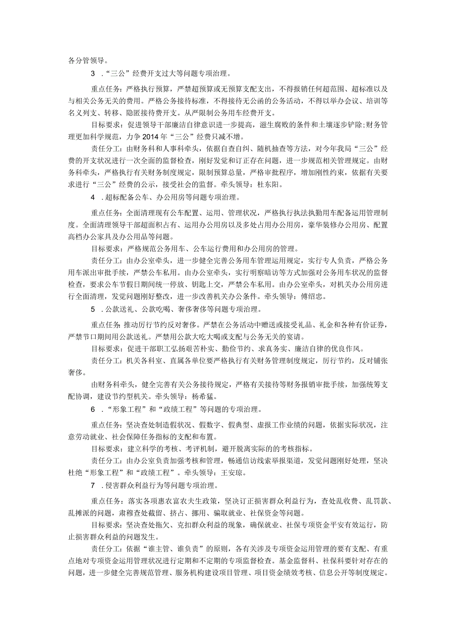 四风问题整治和正风肃纪工作方案.docx_第2页