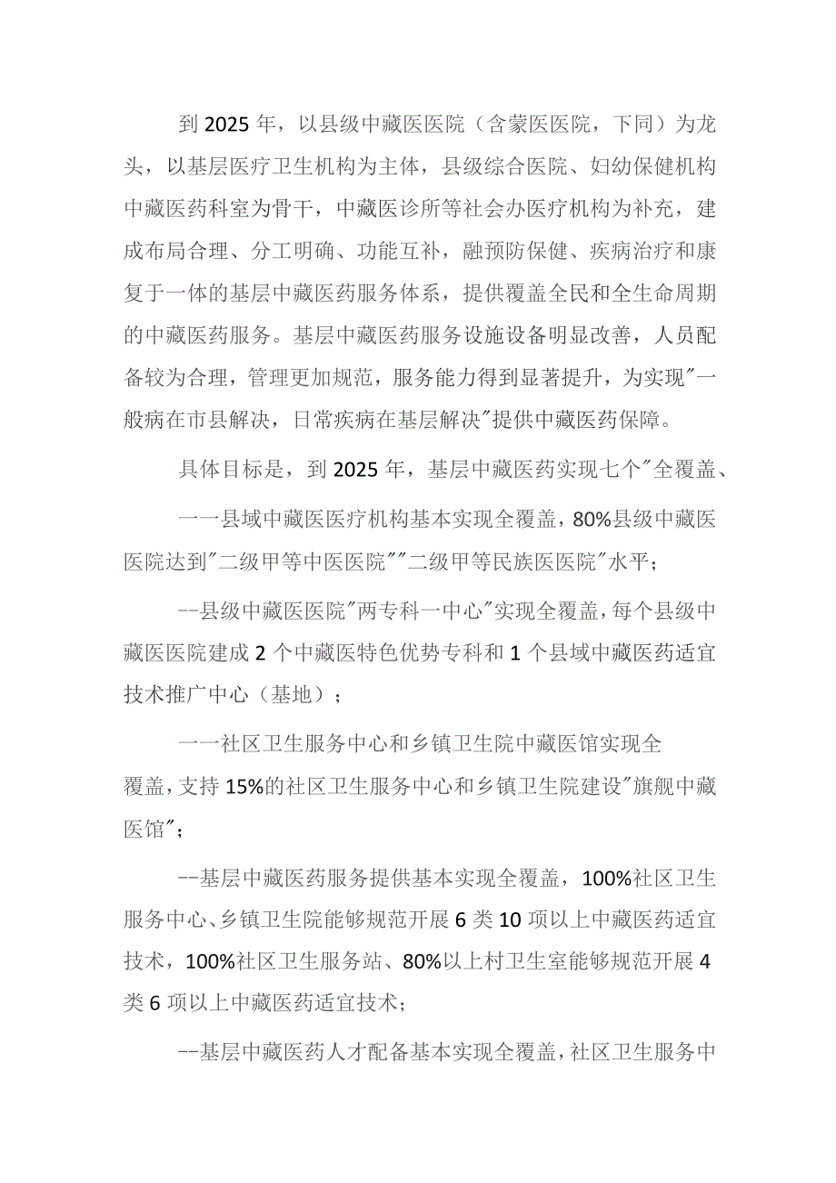 青海省基层中藏医药服务能力提升工程“十四五”行动计划实施方案.docx_第2页