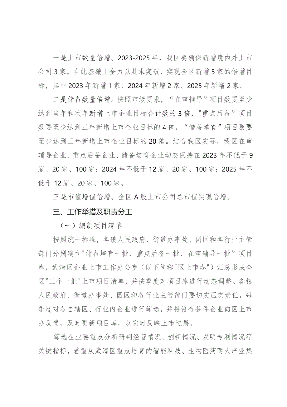 武清区落实上市企业三年倍增行动计划工作机制（2023—2025年）.docx_第2页