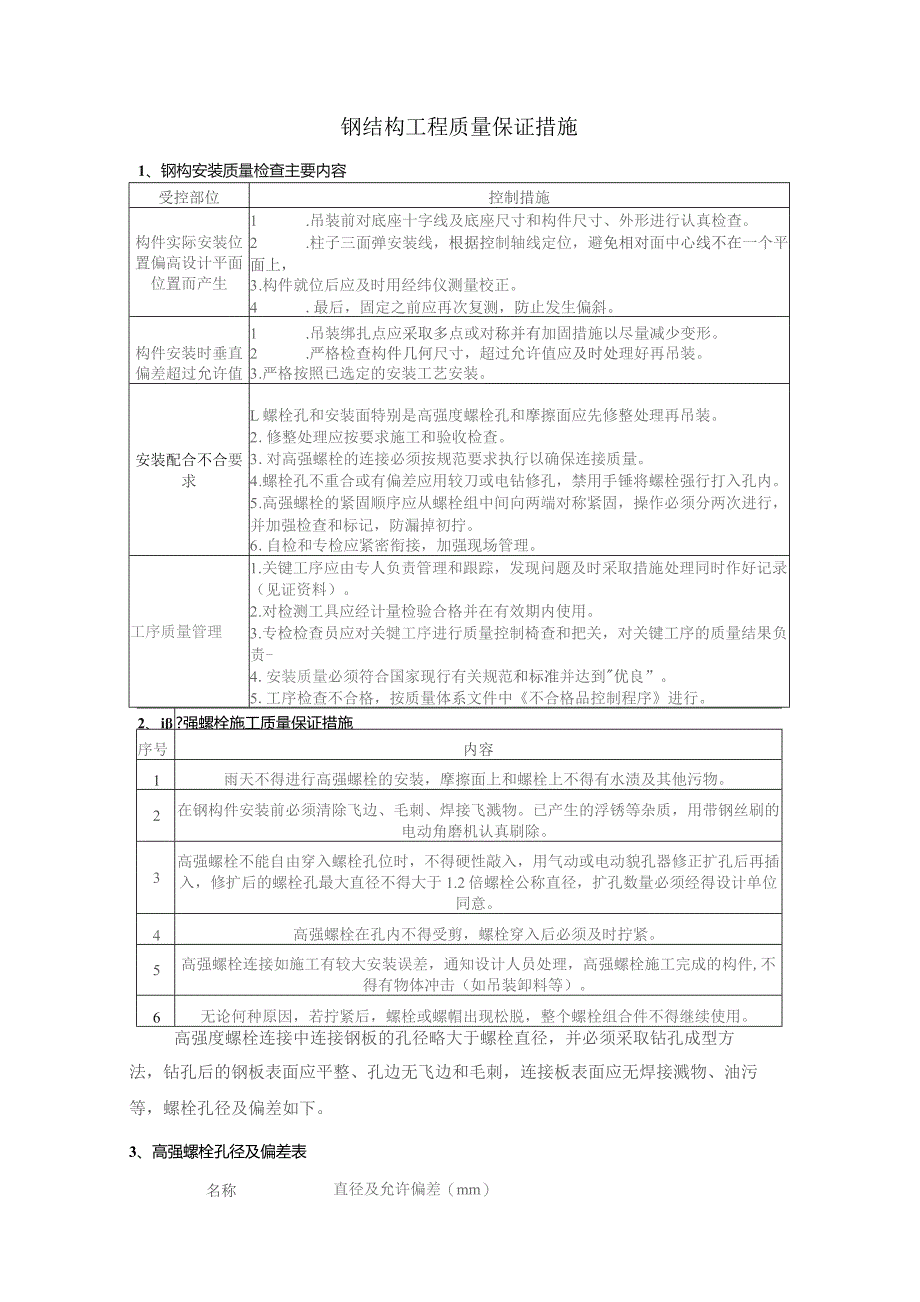 钢结构工程质量保证措施.docx_第1页