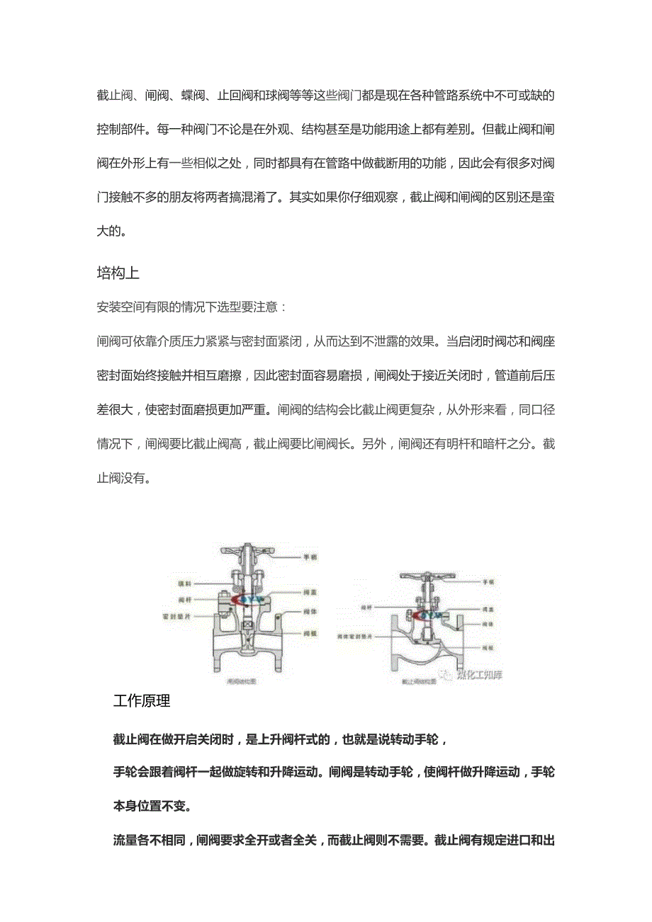 截止阀和闸阀的不同的.docx_第1页