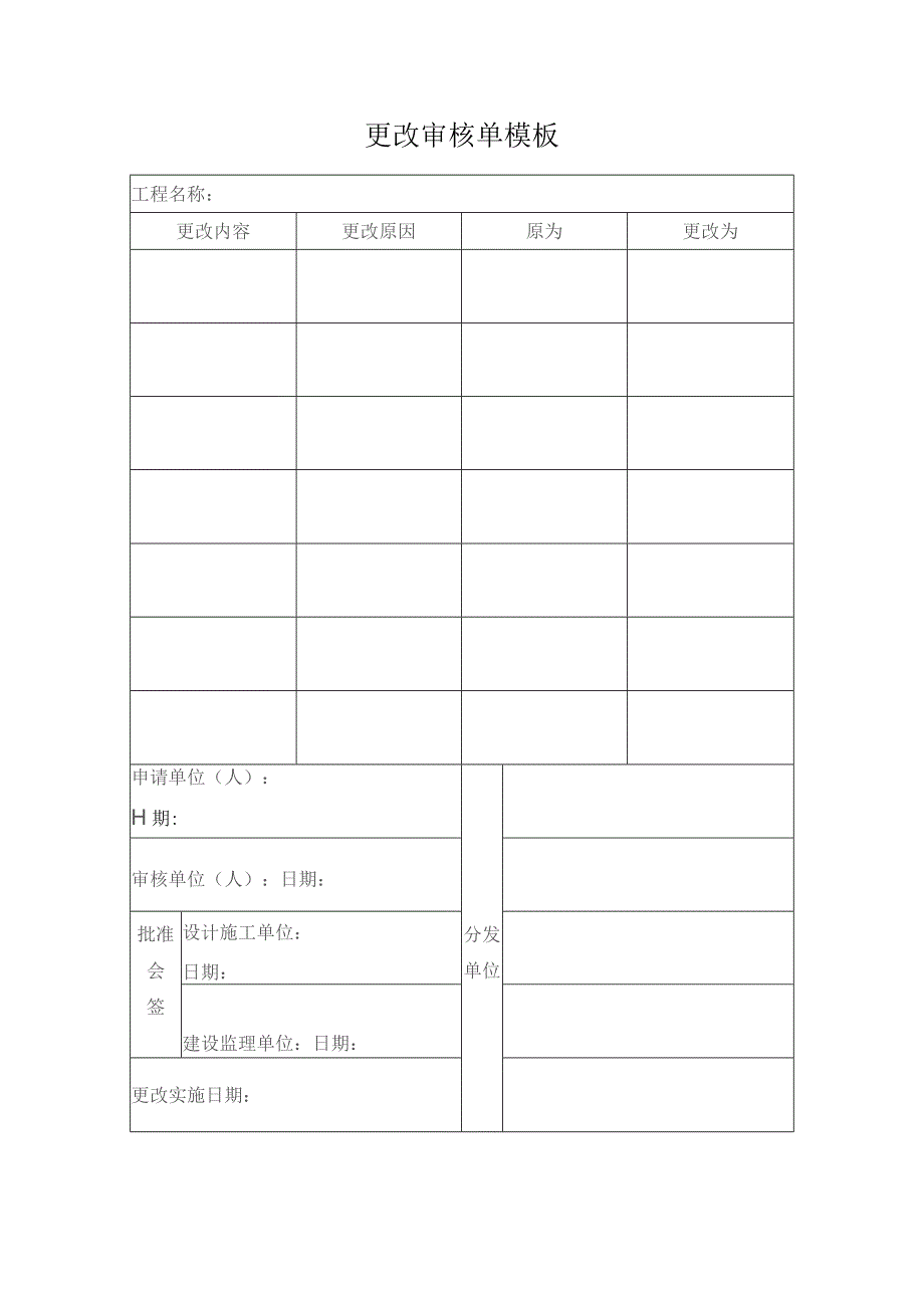 更改审核单模板.docx_第1页