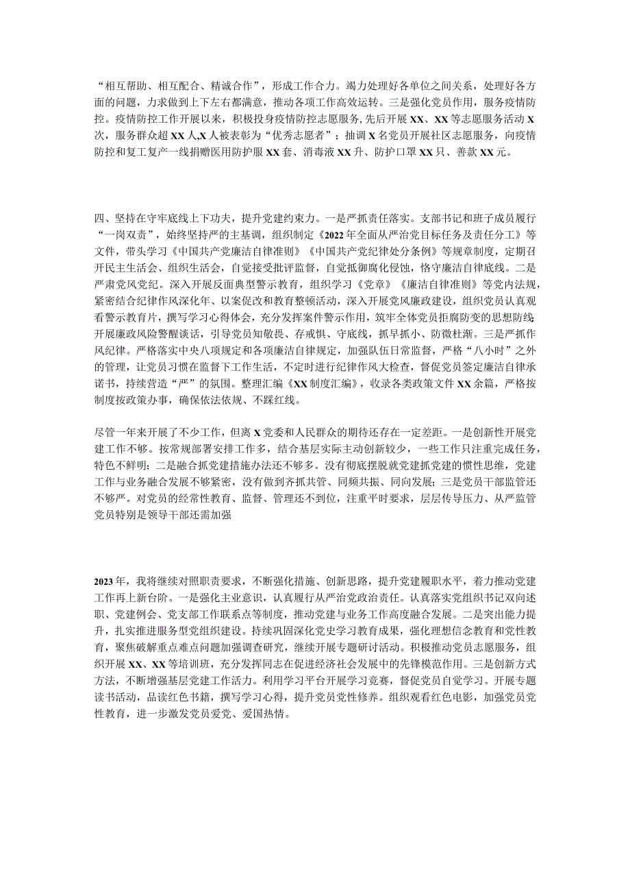 2022年度支部书记党建工作述职报告.docx_第2页