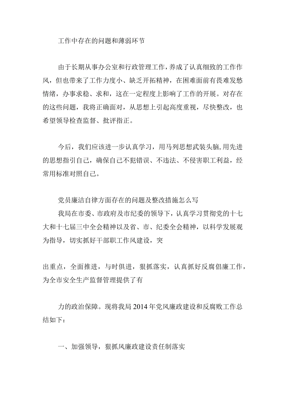 党员廉洁自律方面存在的问题及整改措施怎么写.docx_第3页