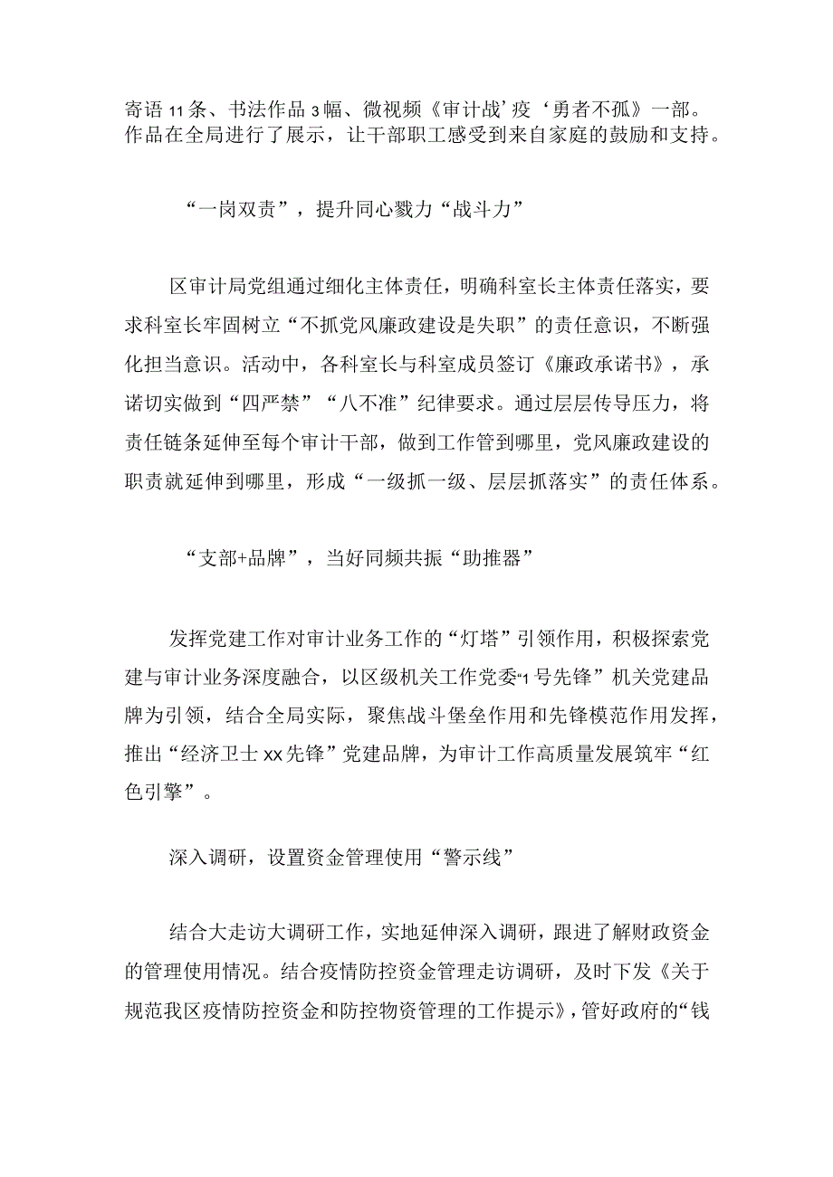 审计局成功创建市直机关党建示范点经验做法4篇.docx_第2页