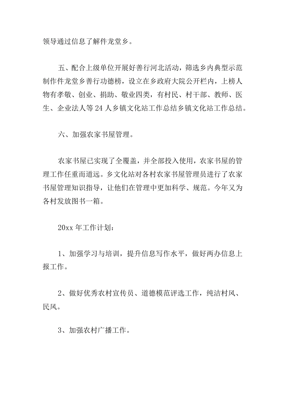 文化站站长工作总结优选.docx_第3页