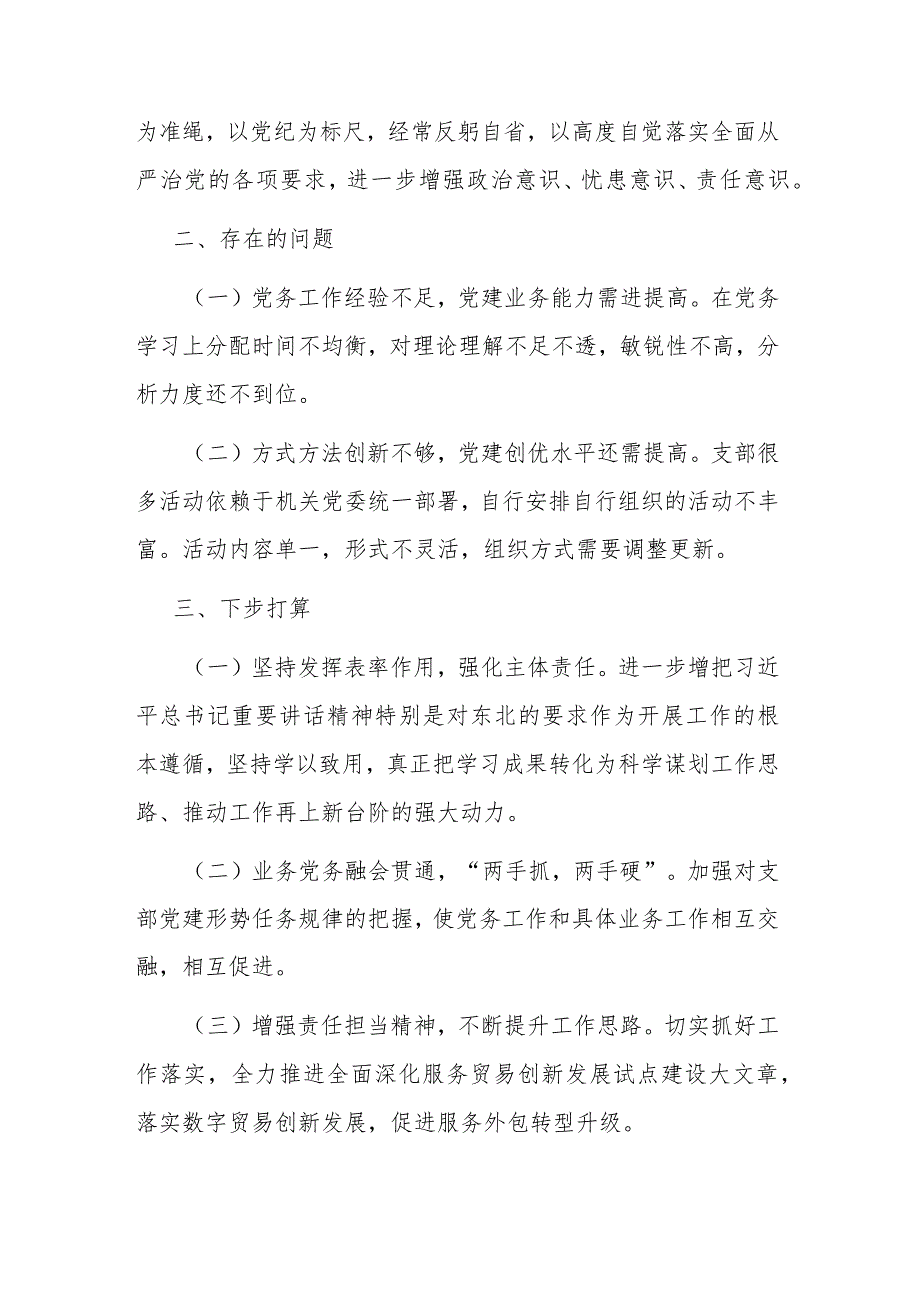 党支部书记2023年度抓基层党建工作述职报告(二篇).docx_第3页