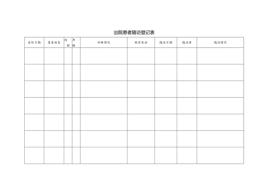 出院患者随访登记本.docx_第2页